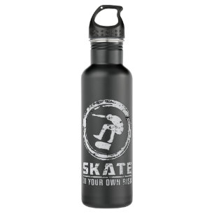 Skater Skate Skateboard Skateboarding Gift Idea 710 Ml Water Bottle