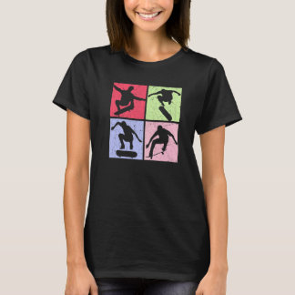 Skater Skateboard Skateboarder Pop Skateboarding T-Shirt
