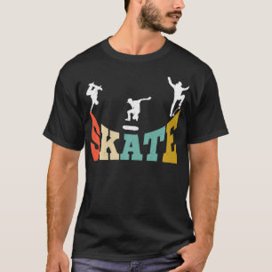 Skater Skateboarder Retro Skateboard Gift for Boys T-Shirt