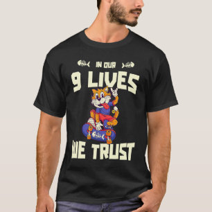 Skater Skateboarder Skateboarding Skateboard Cat T-Shirt
