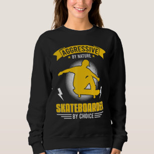 Skater Skateboarding Old School Skate Skateboarder Sweatshirt