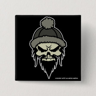Skater Skull Button