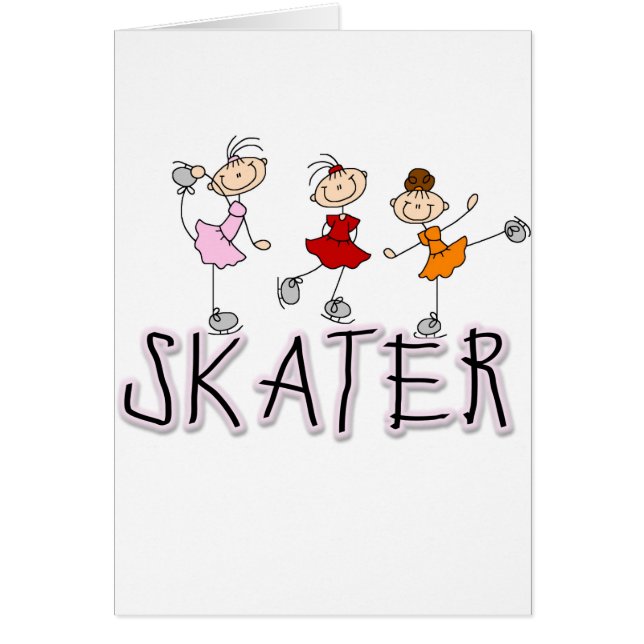 Skater Stick Girls Card (Front)
