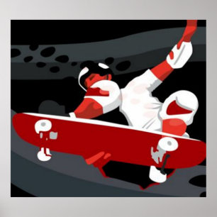 Skater Stunts Poster