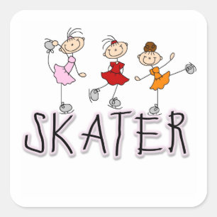 Skater T-shirts and Gifts Square Sticker