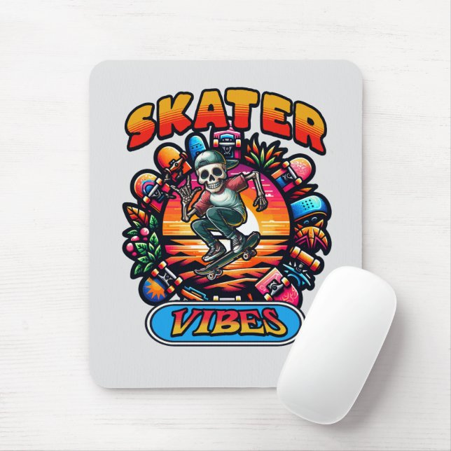 SKATER VIBES! MOUSE MAT (With Mouse)