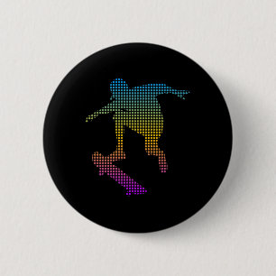 Skaterboard Street Skateboarding Longboard Skatebo 6 Cm Round Badge