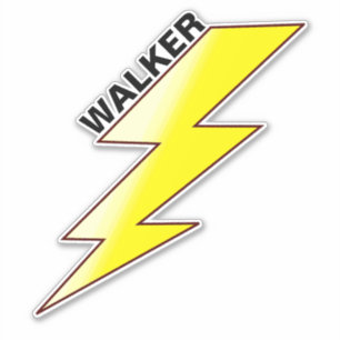 Skater's Name & Lightning Bolt Design - Skateboard