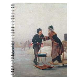 Skaters on Lake Valentino Notebook