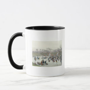 Skaters on the Lake at Bois de Boulogne Mug