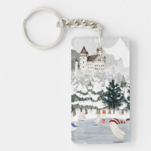 Skating Away Key Ring