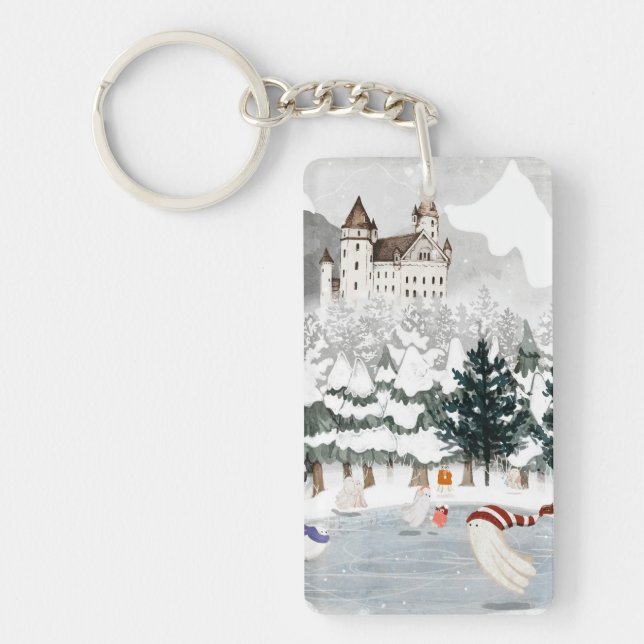 Skating Away Key Ring (Front)