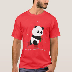 Skating Bear Ice Skating Bear with Ice Skates T-Shirt