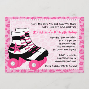 Skating Birthday Party Invitation