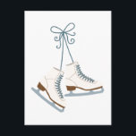 Skating Boots Postcard<br><div class="desc">Use these hanging ice skating boots for the fan of ladies figure skating.</div>