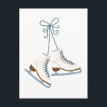 Skating Boots Postcard<br><div class="desc">Use these hanging ice skating boots for the fan of ladies figure skating.</div>