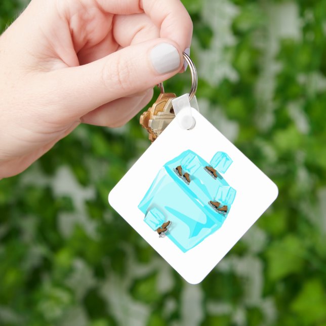 Skating Ice Cubes Key Ring (Hand)