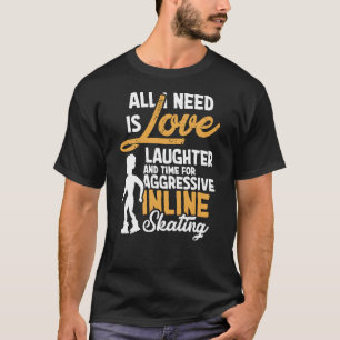 Skating Inline Skates T-Shirt