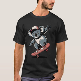 Skating Koala Skateboard T-Shirt
