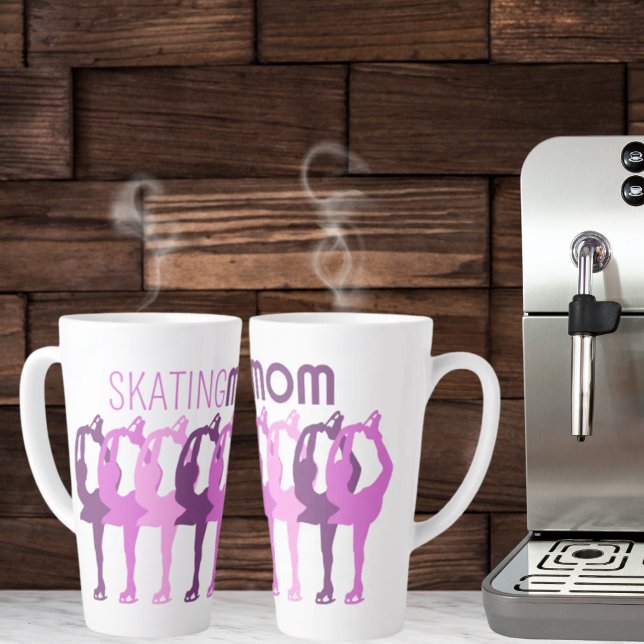Skating MOM figure skating Synchronised Group Latte Mug (Creator Uploaded)