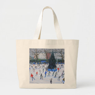 Skating Natural History Museum 2012 Large Tote Bag