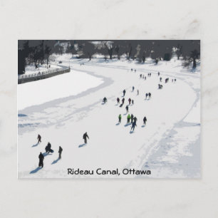 Skating on the Rideau Canal - Postcard