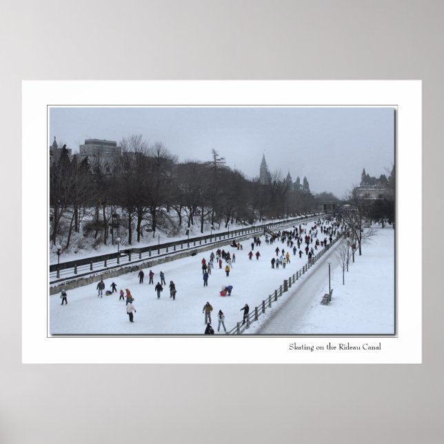 Skating on the Rideau Canal Poster (Front)