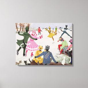 Skating on Thin Ice Canvas Print