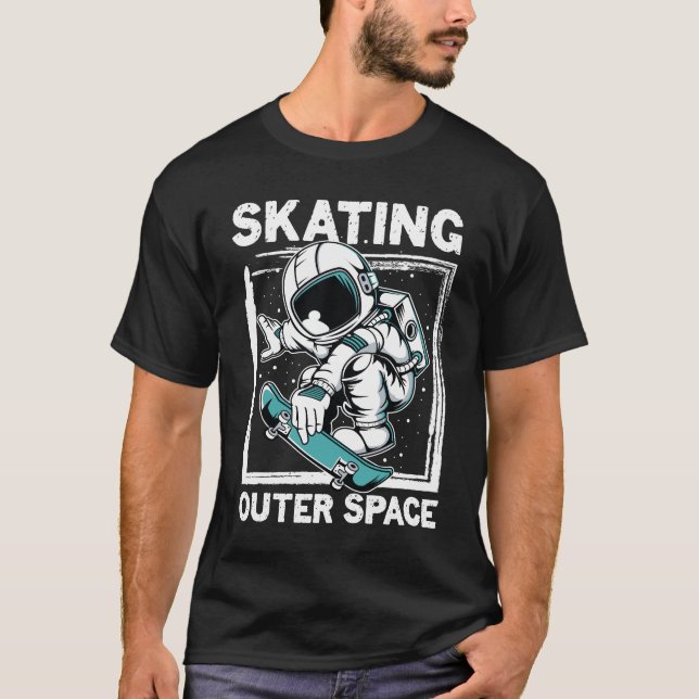 Skating Outer Space T-Shirt (Front)