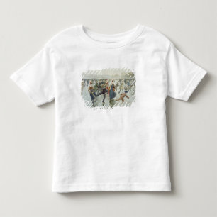 Skating, published by L. Prang and Co. Toddler T-Shirt