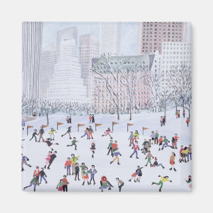 Skating Rink Central Park New York 1994 Magnet