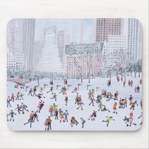 Skating Rink Central Park New York 1994 Mouse Mat