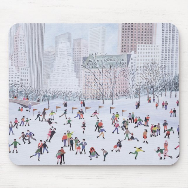 Skating Rink Central Park New York 1994 Mouse Mat (Front)