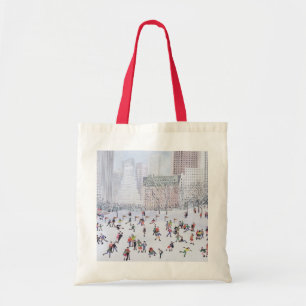 Skating Rink Central Park New York 1994 Tote Bag