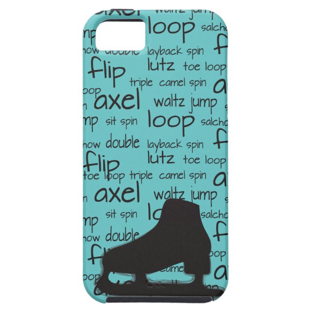 Skating Terms with Skate iPhone Case (Back)