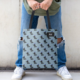 Skating Tricks on Skateboard - any name / initials Tote Bag