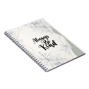 Skaymarts Artistic background Always be Kind Notebook