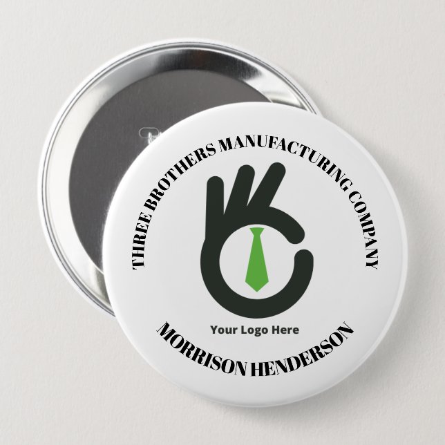 Skaymarts | Business Official Corporate Identity 10 Cm Round Badge (Front & Back)