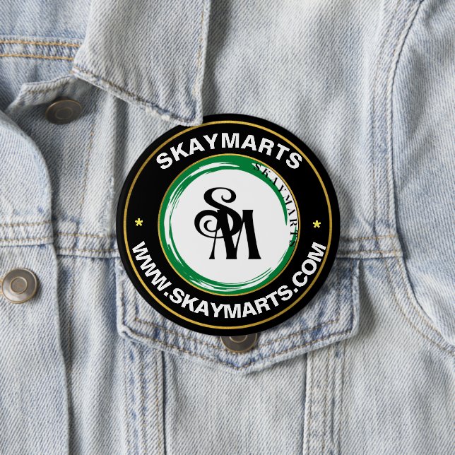 Skaymarts | Company Custom Business Corporate Logo 10 Cm Round Badge (In Situ)