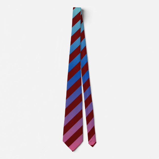 Skaymarts Design Blue Maroon Red Color Neck Tie (Front)