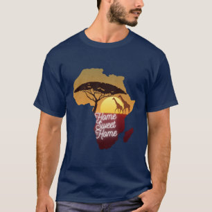 SKAYMARTS Map Of African On A T-Shirt