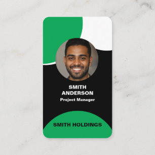 Skaymarts   Photo Simple Green Black Modern  Business Card