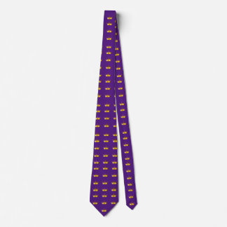 Skaymarts Purple Colour Golden Crown Neck Tie