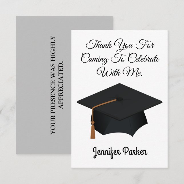 Skaymarts | Special Graduation Thank You Card (Front/Back)
