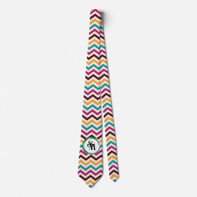 Skaymarts | Unique Boho Pattern Business Logo  Tie (Front)