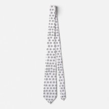 Skaymarts White Color Black Signal Neck Tie
