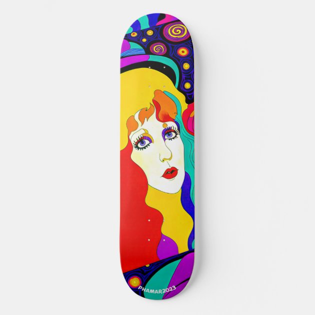 Lot De 3 Plateaux Skateboard Pop Art - Érable 7 Plis - Décoration Murale Moderne Personnalisable