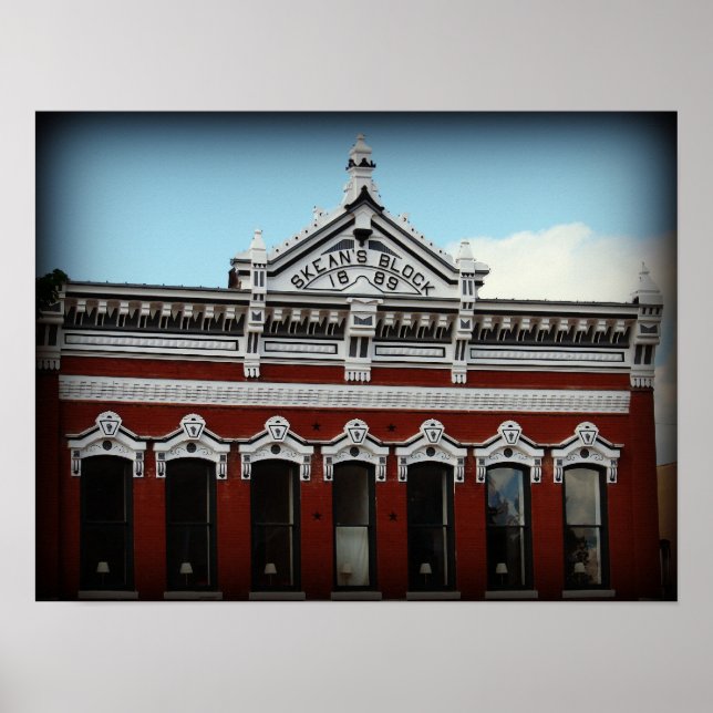 Skean's Block 1889 Albia, Iowa Poster (Front)