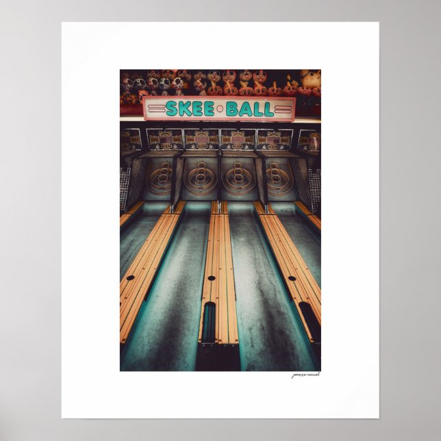 Skee Ball Arcade Poster Print (Front)