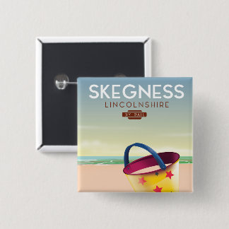 Skegness Lincolnshire By rail 15 Cm Square Badge